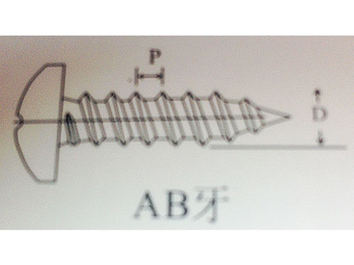 JIS（日本标准）自攻AB牙螺丝 