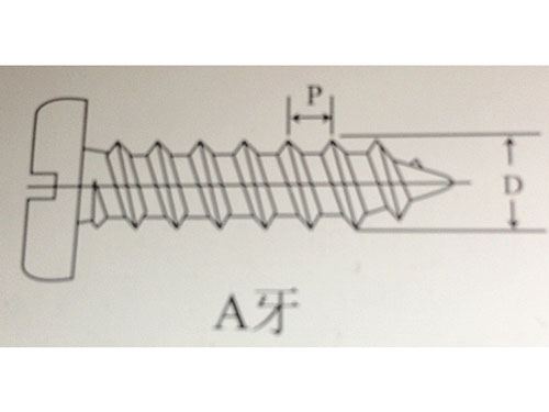 JIS（日本标准）自攻A牙螺丝 